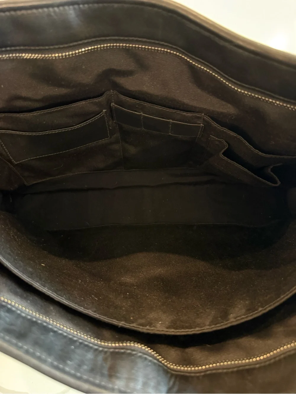 COACH Heritage Web Leather Embassy Briefcase~ Black~ Fits 15” Laptop